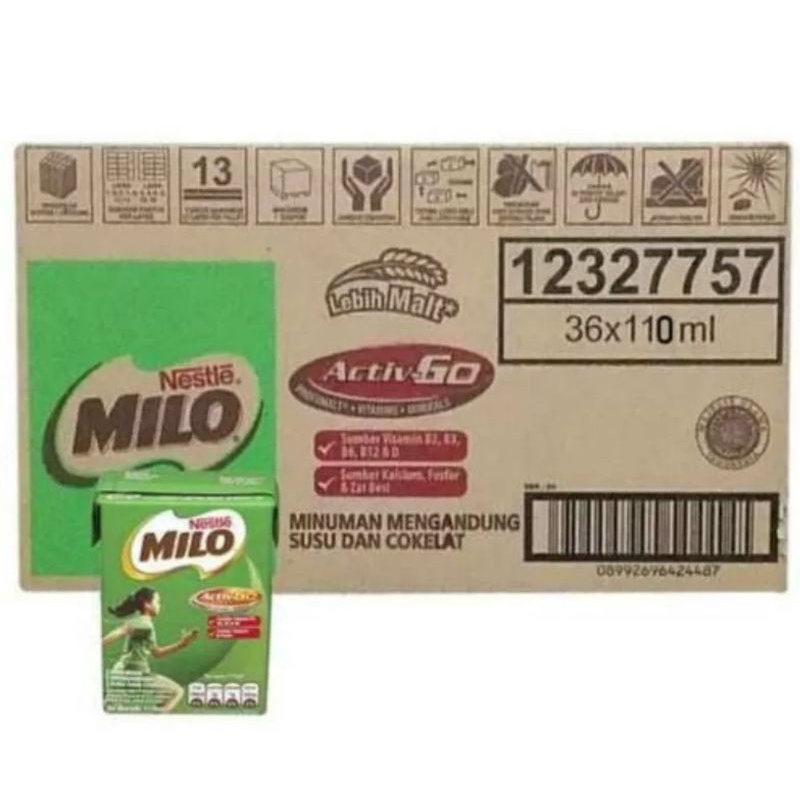 

1 DUS/36 PCS SUSU MILO 110ML