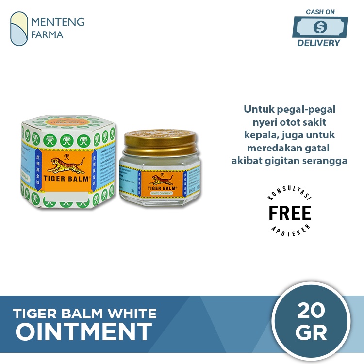 Tiger Balm White Ointment - Balsem Pereda Pegal dan Nyeri Otot