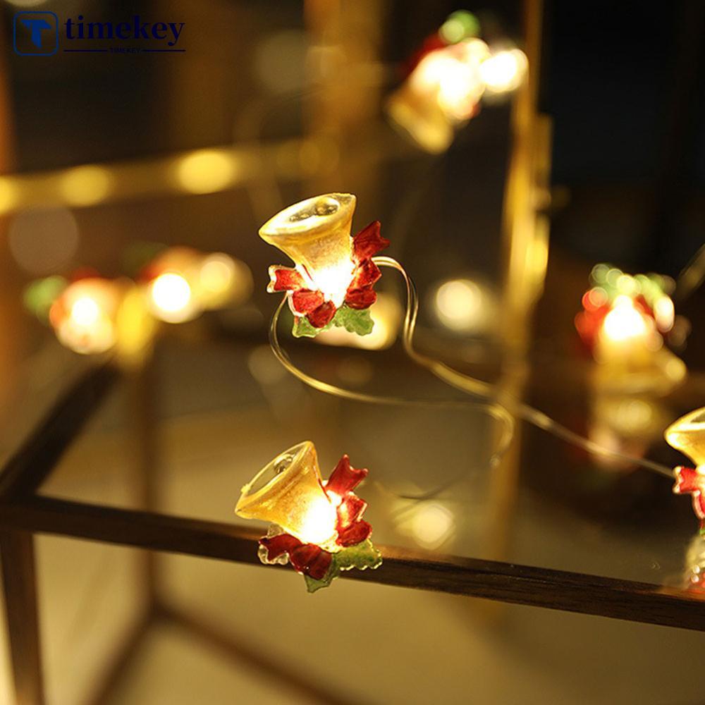 Timekey Lampu String USB Desain Santa Claus Untuk Dekorasi Pohon Natalrumah P4R4