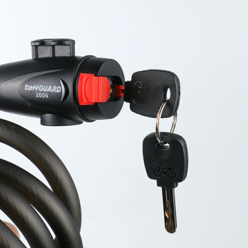 TaffGuard Gembok Sepeda Kabel 1.2m 2006 Black