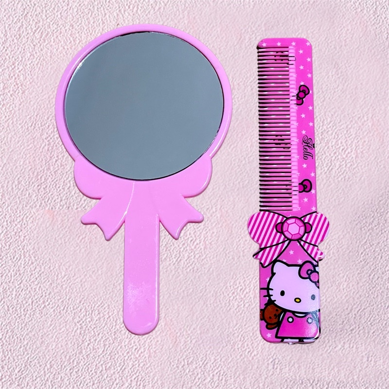 Sisir dan Kaca set aksesoris styling Rambut Wanita