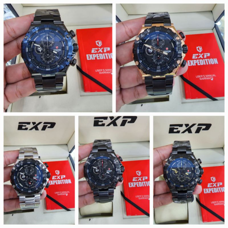 jam tamgan pria exp expedition e6797 man stell 6797 original garansi