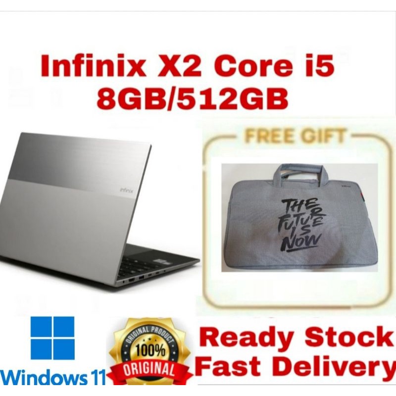 Laptop Infinix Inbox X2 Core i5 8/512GB Ram 8GB 512GB &amp; x1 core i5 Garansi Resmi