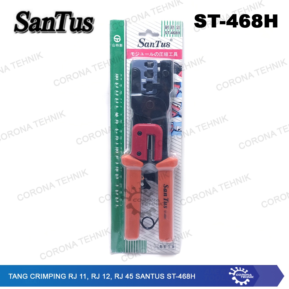 Tang Crimping RJ 11, RJ 12, RJ 45 Santus ST-468H