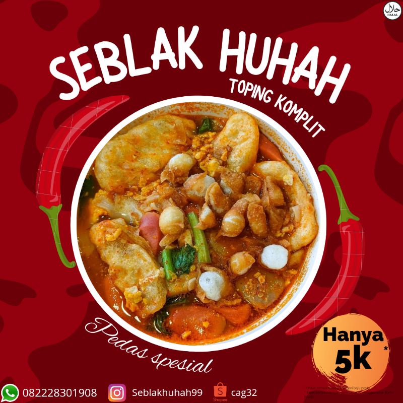 

SEBLAK HUHAH TOPING KOMPLIT