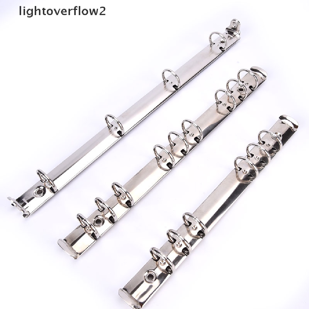 (lightoverflow2) Binder Loose leaf Ukuran A4 / B5 / A5 Bahan Metal