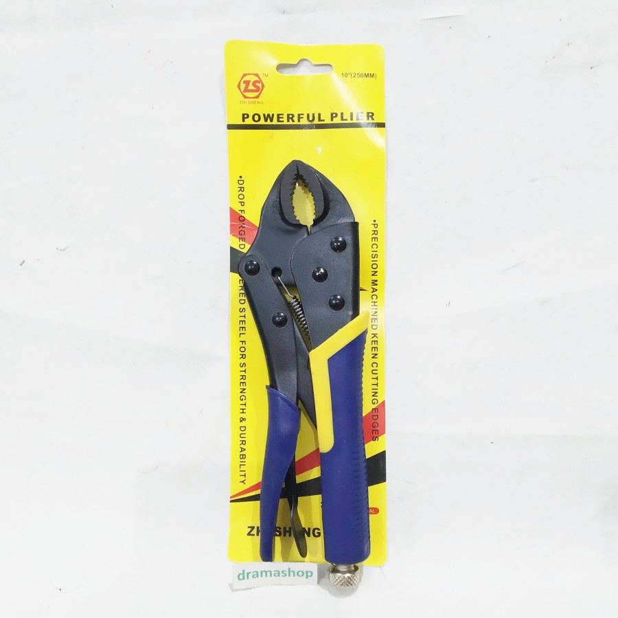 Tang jepit buaya kunci bulat lock locking plier gagang lapis karet