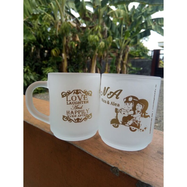 Gelas Mug Doff Souvenir Sablon CUSTOM