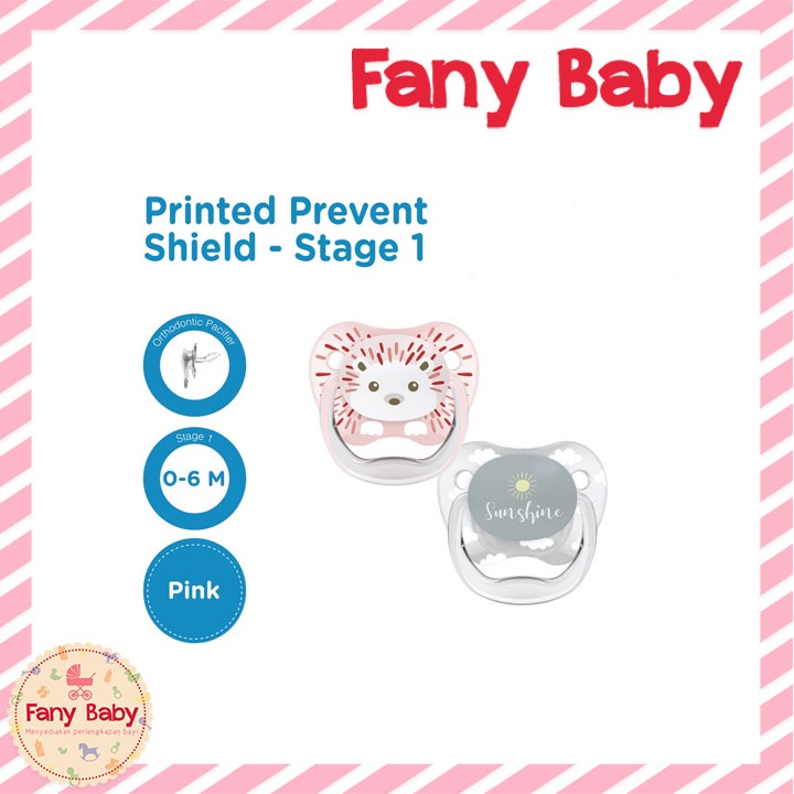 Dr.Brown's Prevent PRINTED SHIELD Pacifier-Stage 1 / Stage 2 - Boy/Girl Animal - 2Pack