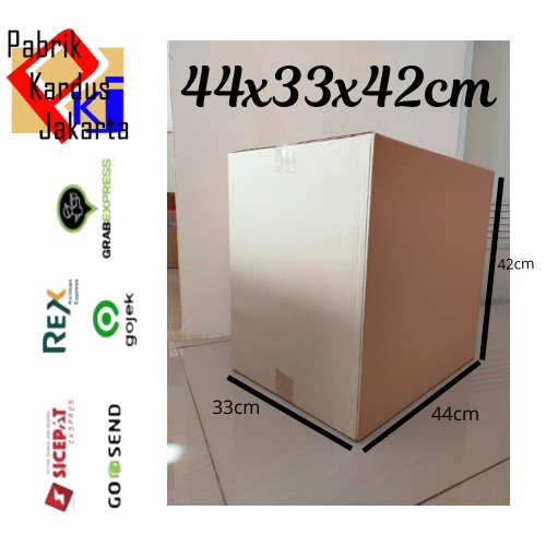 

Karton Box / Kardus / Kondisi 100% Baru / Ukuran 44x33x42cm/dus besar (harga sudah termasuk paket 10pcs)