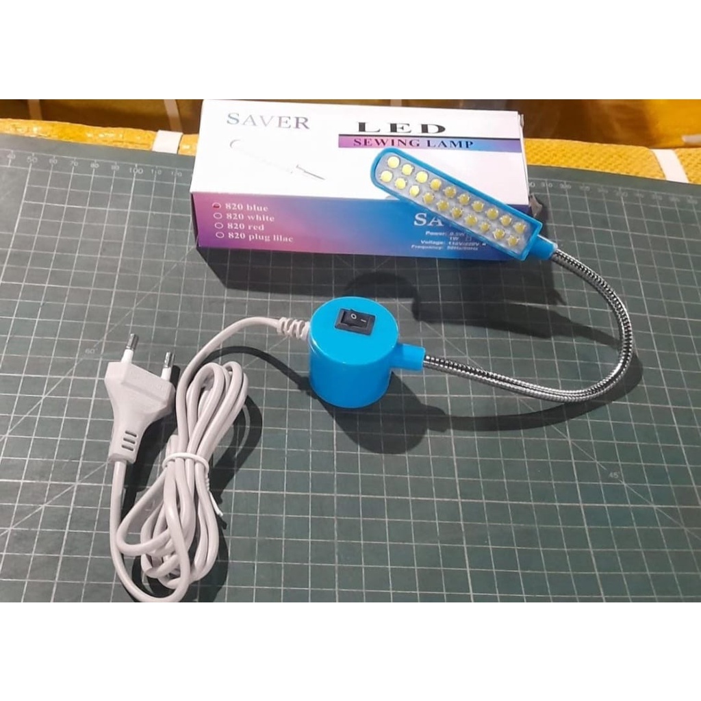 Lampu Mesin Jahit LED 20 Titik Belalai Magnet Merk SAVER