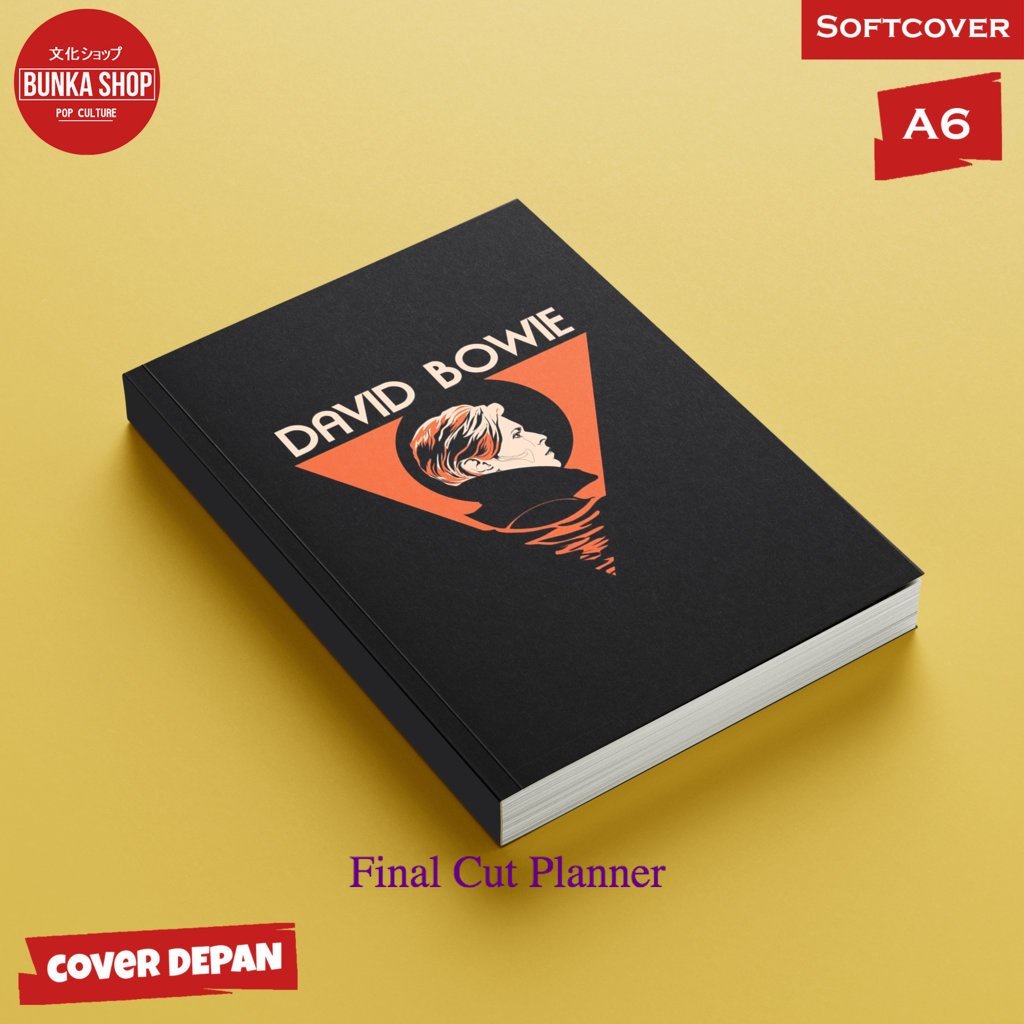 

Pocket Note Band David Bowie 4 Softcover A6 Buku Tulis Catatan Notes Agenda Planner Jurnal .