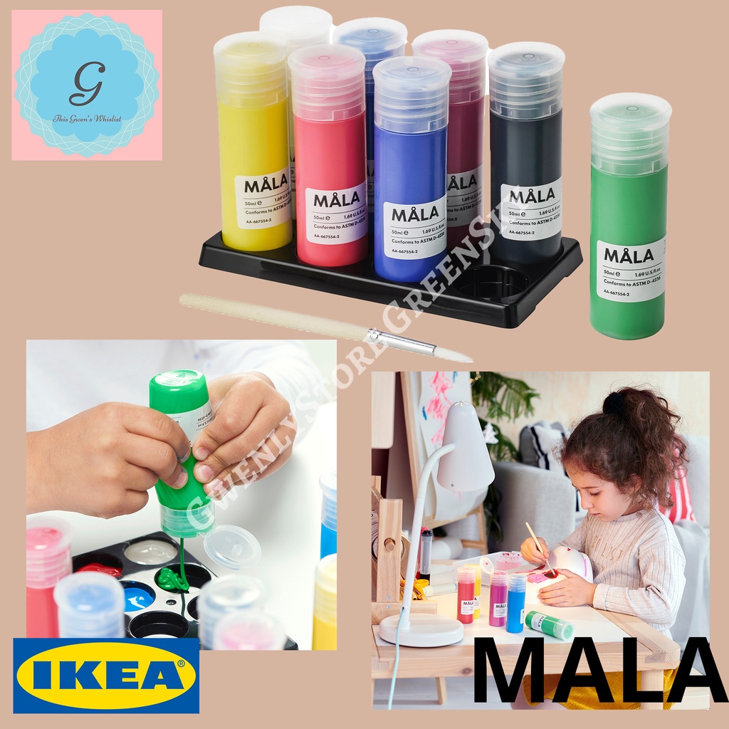 

MALA Cat lukis anak Water based paint 8 warna non toxic 400ml