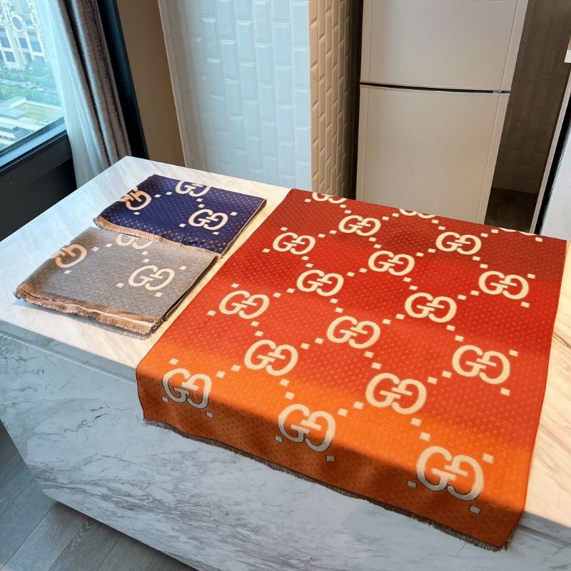 GG Wool Jacquard Winter Scarf Cashmere Wol