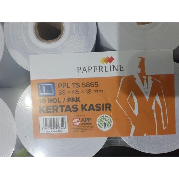 

Kertas Kasir Telstruk 58 X 65 X 18 Mm Paperline 10 Roll