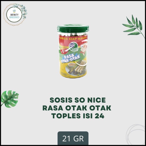 Jual Sosis So Nice Rasa Otak Otak Toples Isi 24 Murah Shopee