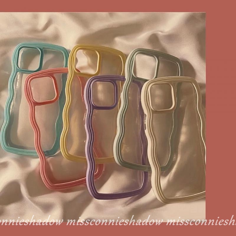 Soft Case Transparan Gelombang Warna Permen Polos Untuk Samsung A13 A04s A04E A03 A12 A03s A53 A32 A50 A51 A52 A22 A23 A50s A30s A52s A02s A11