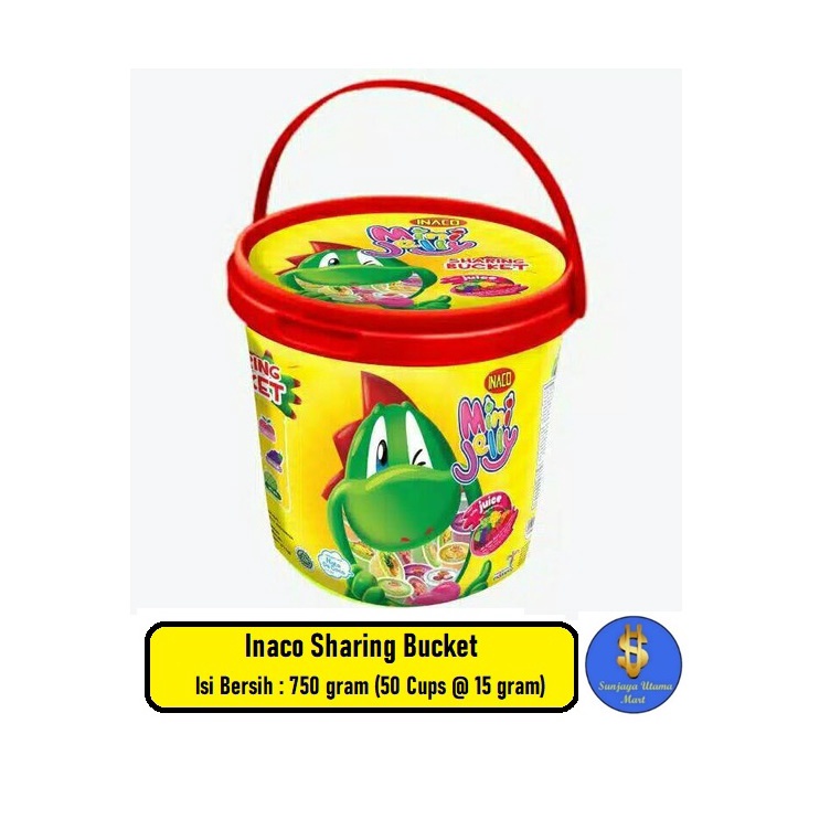 

Inaco Mini Jelly With Juice Sharing Bucket 750 gram(50 Cups @15gram)-Mini Jelly Inaco