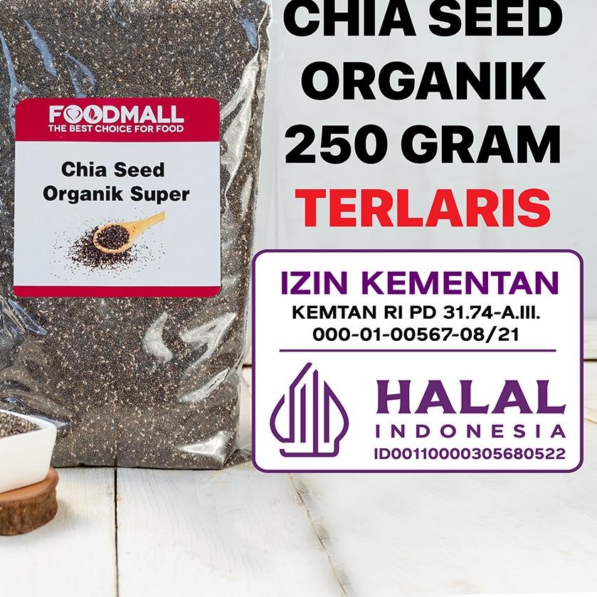 

FREE ONGKIR!Organic Chia Seed 250 GRAM / Organik HALAL|KD2