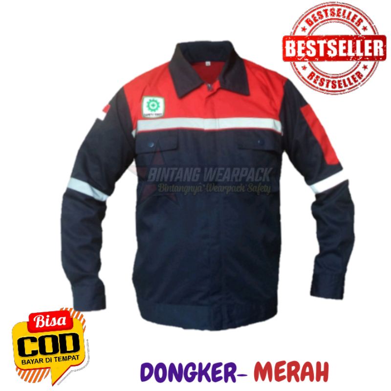 Jual BAJU TAMBANG PAKAIAN KERJA PRIA WEARPACK SAFETY WEARPACK TERMURAH BAJU WEARPACK BINTANG