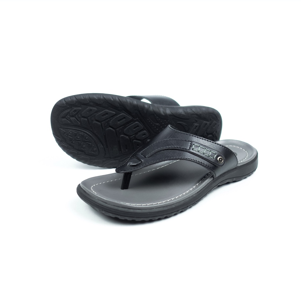 Sandal Jepit Kulit Pria Dewasa Model Casual Santai Mamojo Store BR 01