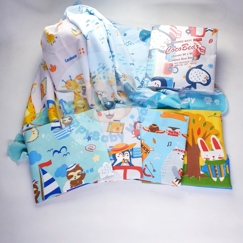 BEDONG SET COCO BEAR FLANEL PREMIUM Ukuran 70/90/110/120 ISI 1PCS