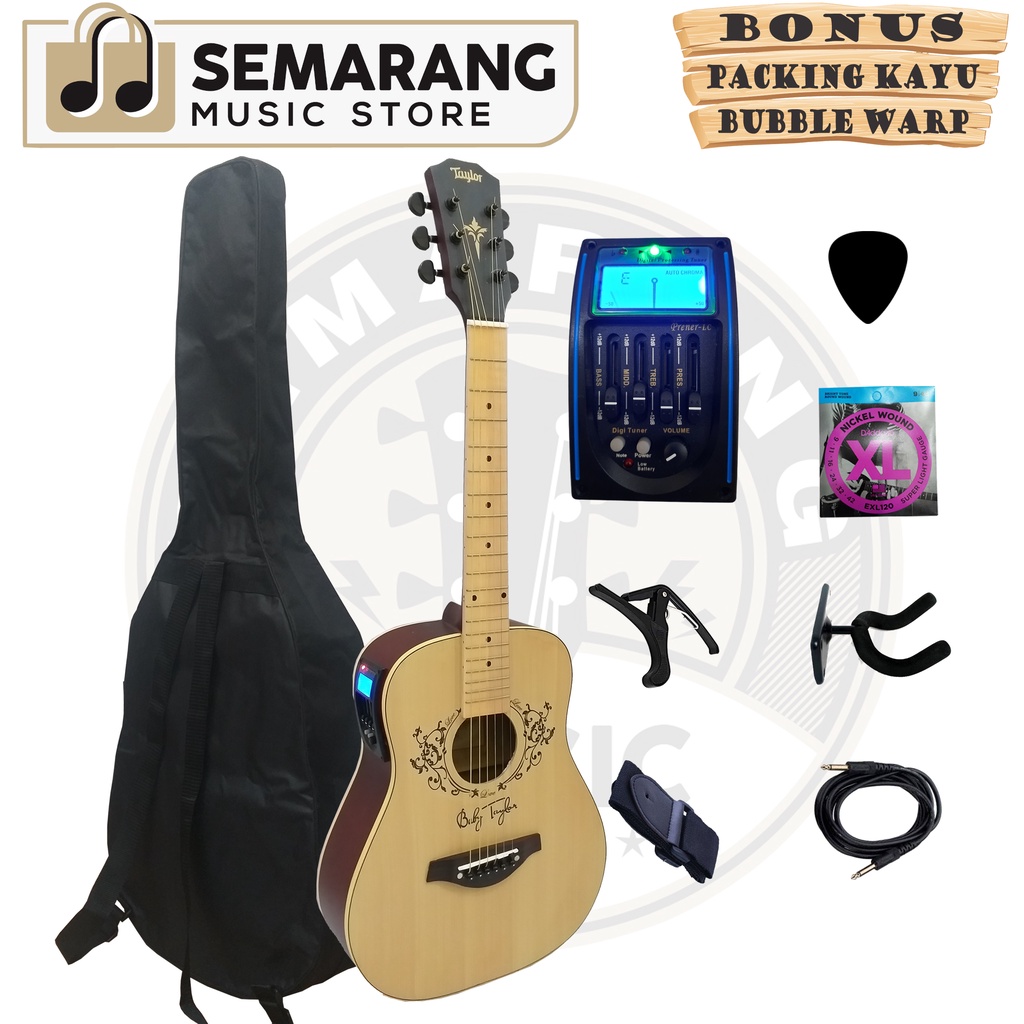 Gitar Akustik Elektrik ¾ Baby Taylor Equalizer Tuner LC Prener