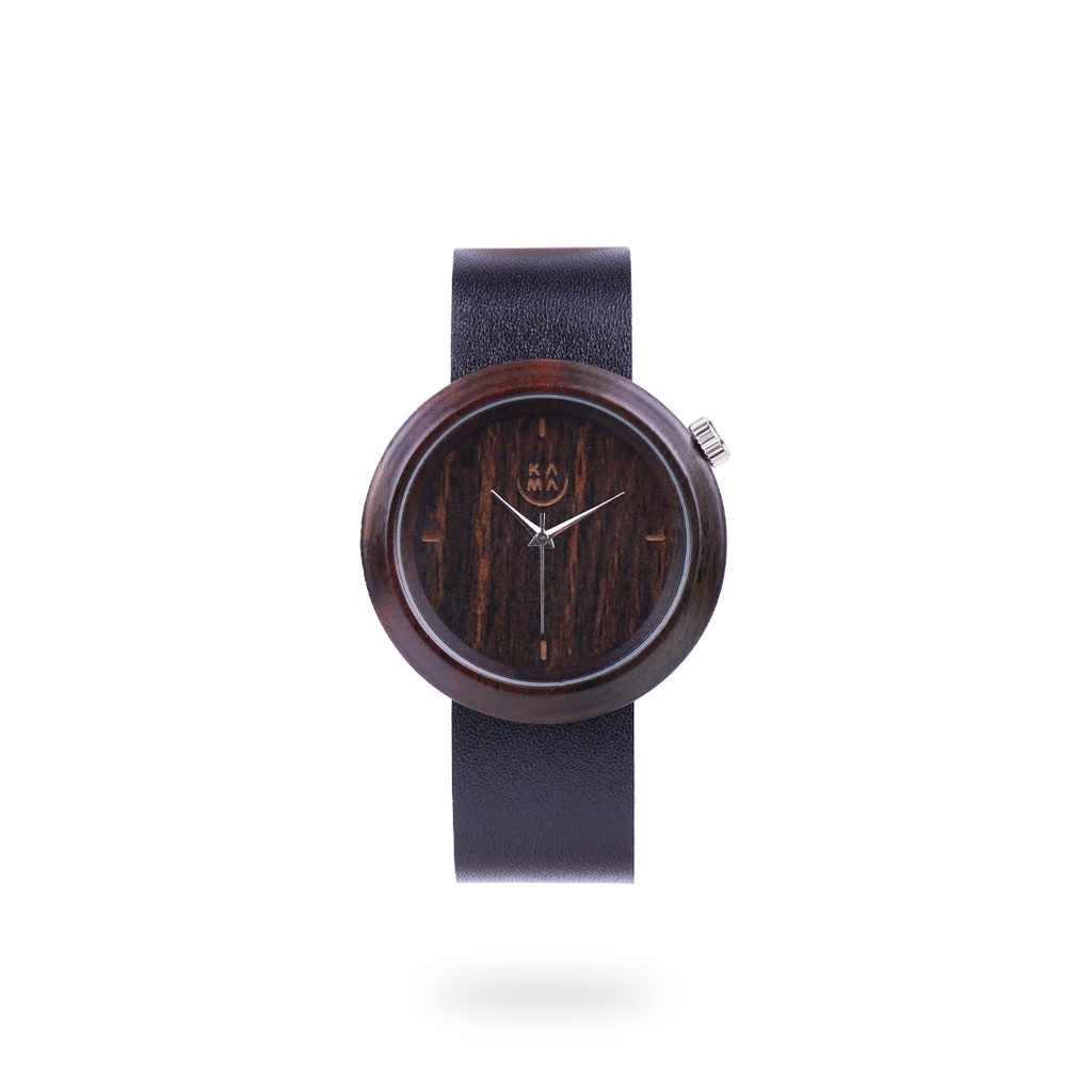 Kama Watch Jam Tangan Kayu Sonokeling Dial Hitam