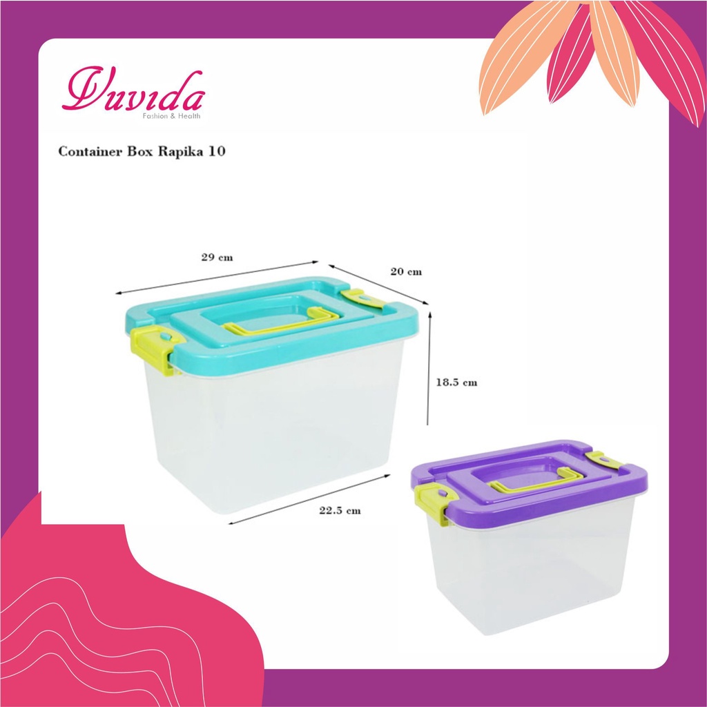 container box rapika10 liter / kotak penyimpanan/ box plastik
