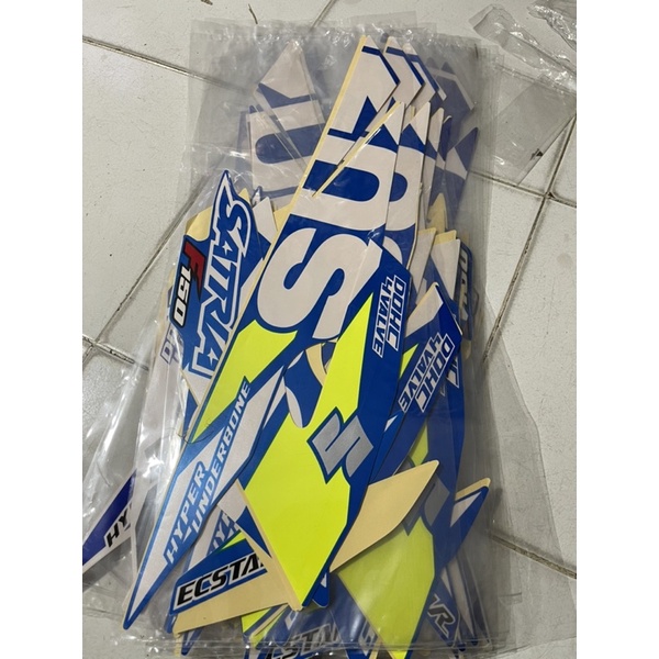 STIKER STRIPING SATRIA FI 2019 BIRU SE