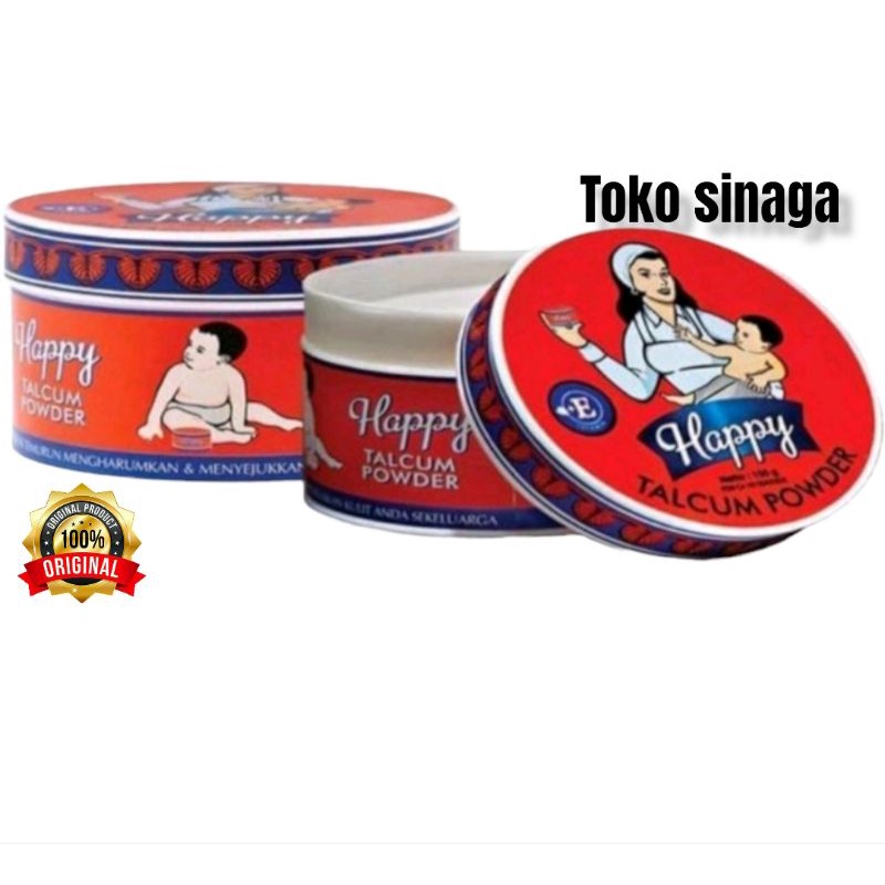 Bedak Happy Talcum Powder 150gr.