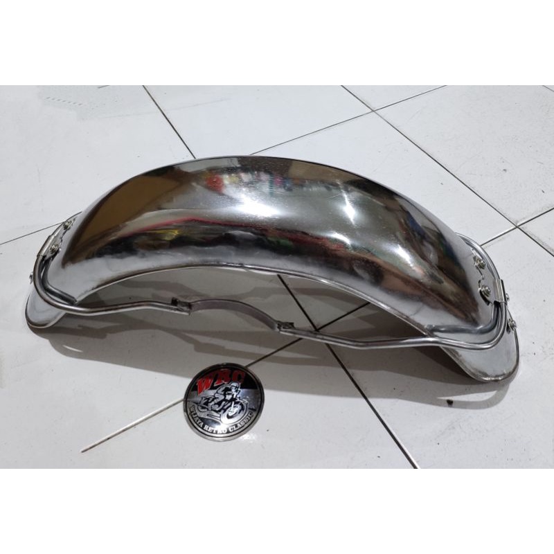 Spakbor Slebor Depan CB Jumbo DSS Besi Chrome Crom