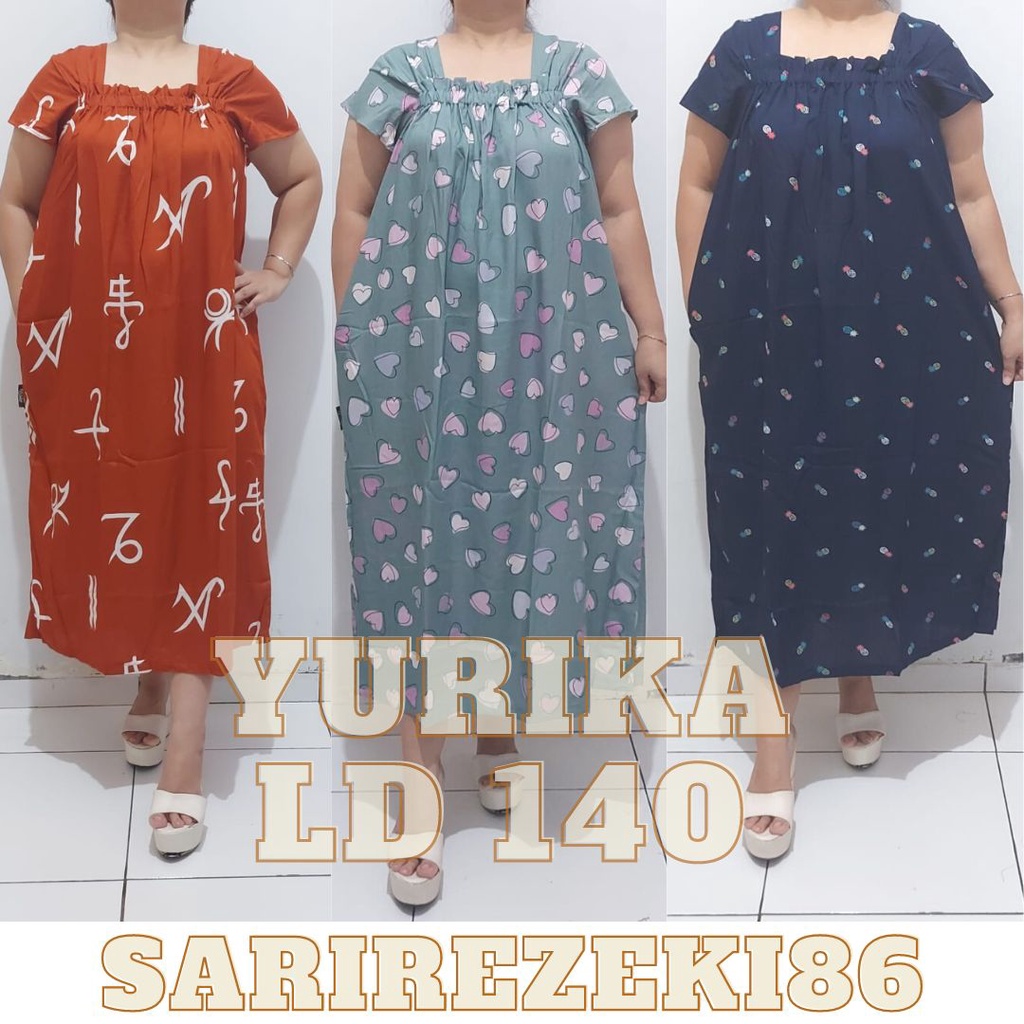 DASTER WANITA YURIKA JUMBO KATUN RAYON PREMIUM,DASTER PREMIUM KATUN RAYON DASTER PREMIUM ADEM