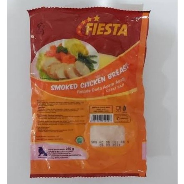 

Fiesta Dada Ayam Asap Smoked Chicken Breast 250gram 10pcs