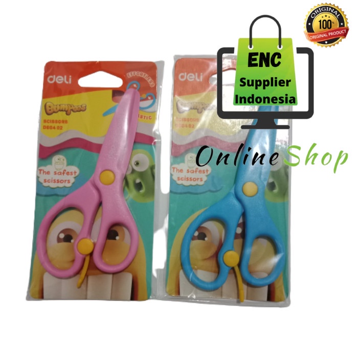 

Spesial Enc - Deli Gunting Anak Plastik Deli Ed60402 Tip Tumpul Per Pcs Limited