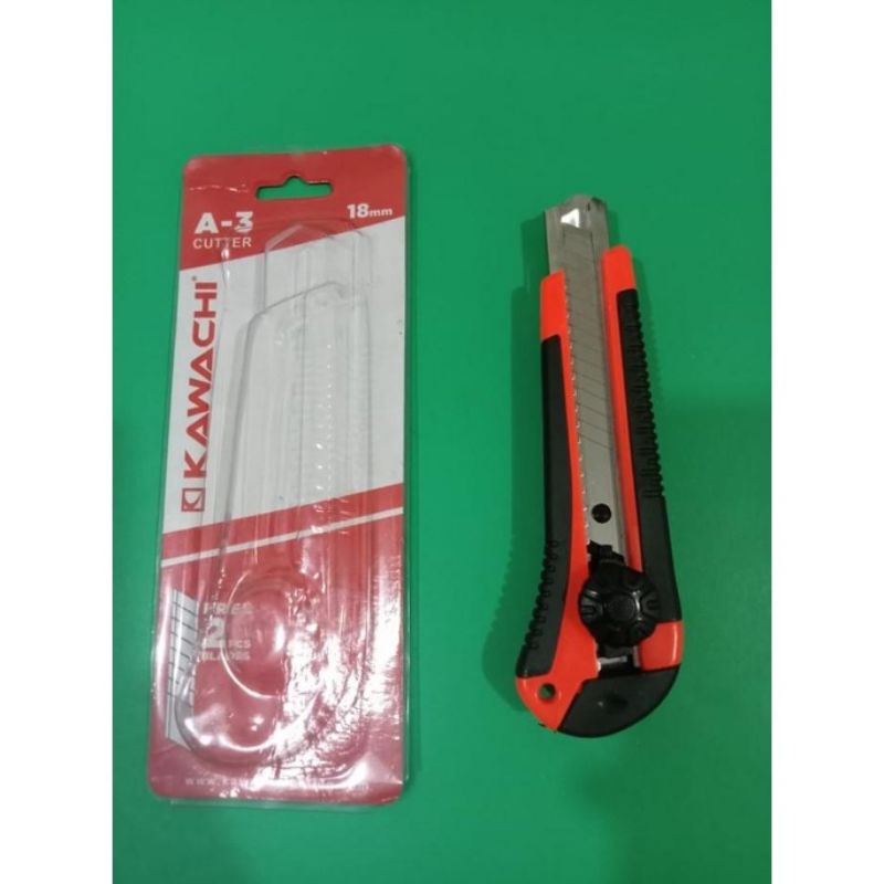 Cutter besar + Refill isi 2pcs / cutter KAWACHI 18mm