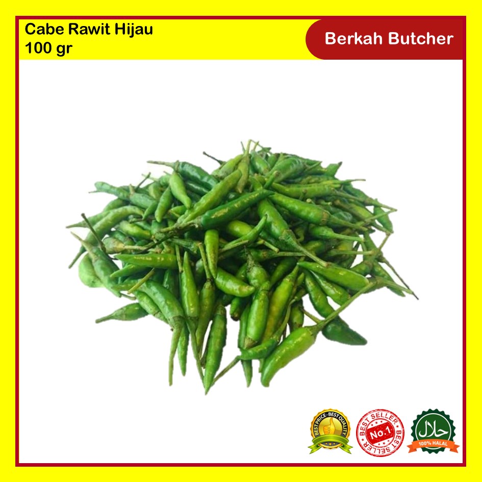 

Cabe Rawit Hijau Segar 100 gr Berkah Butcher