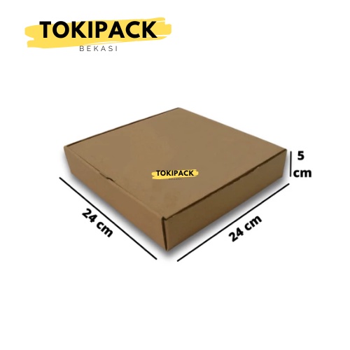 

Dus Box Pizza Uk 24 x 24 x 5cm Polos (Bisa Sablon) Tokipack IB01