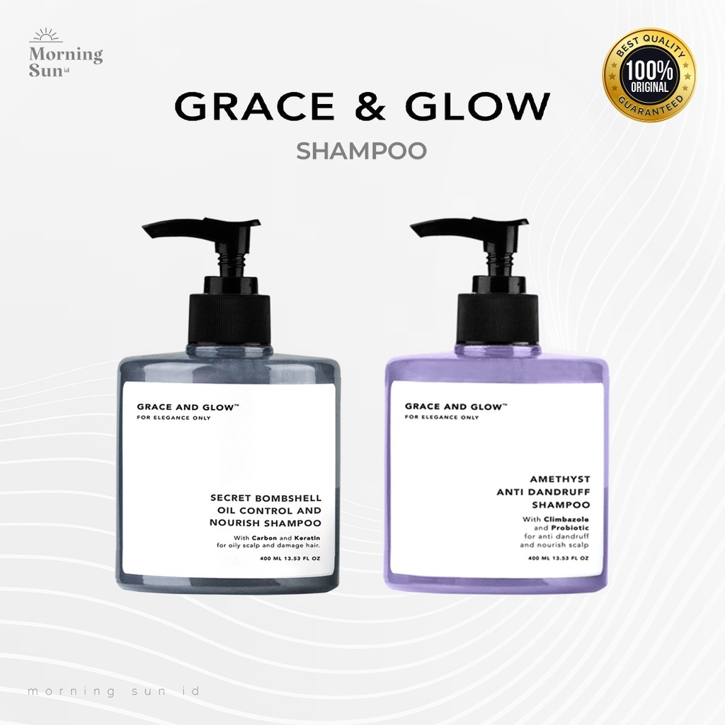 Jual Grace and Glow Shampoo Series Anti Oil & Repair Solution Shampo