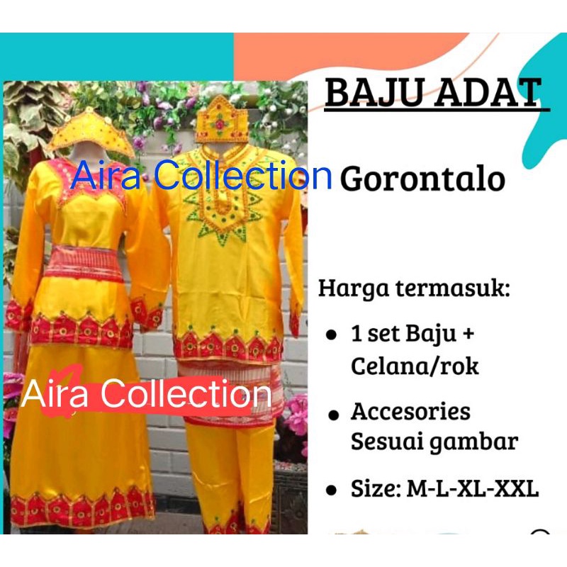 PAKAIAN TRADISIONAL // BAJU ADAT GORONTALO  DEWASA