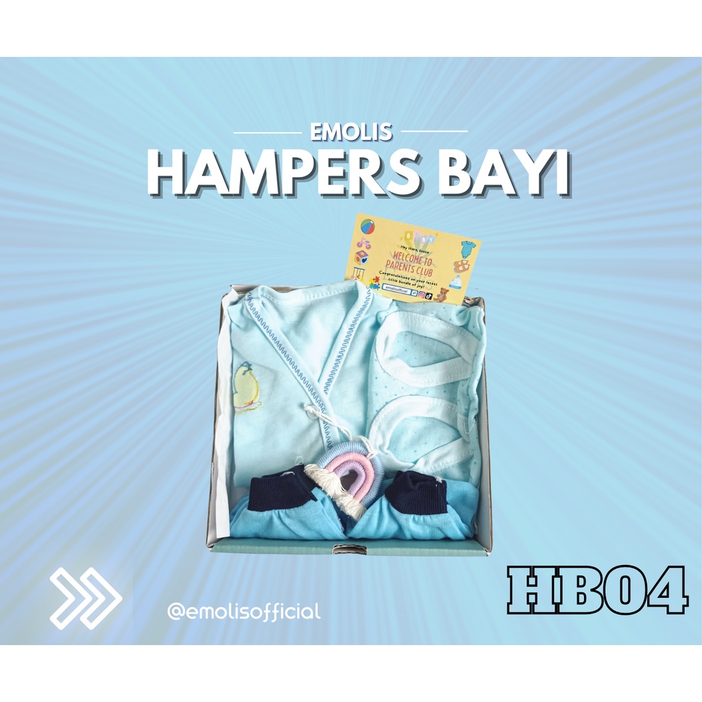 HB04 Hampers Bayi Newborn Baby Gift Emolis Kado Bayi Lahiran Unisex / Boy / Girl Perlengkapan Bayi Murah