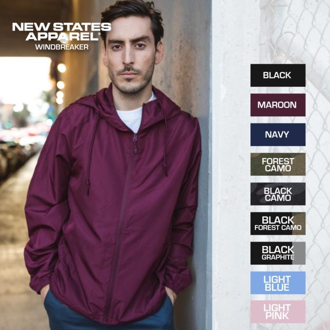 Jaket Polos Windbreaker New States Apparel 9810
