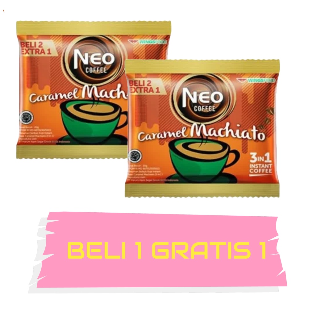 

TERMURAH..!!! NEO KOPI CARAMEL MACHIATO BELI 1 GRATIS 1