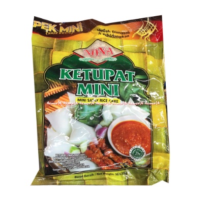 Nona Ketupat Mini Satayrice Isi 30 Bungkus Ketupat Mini Instan Cara Membuat Ketupat Instan Praktis Siap Saji Mini Satay Rice Cake 30pcs