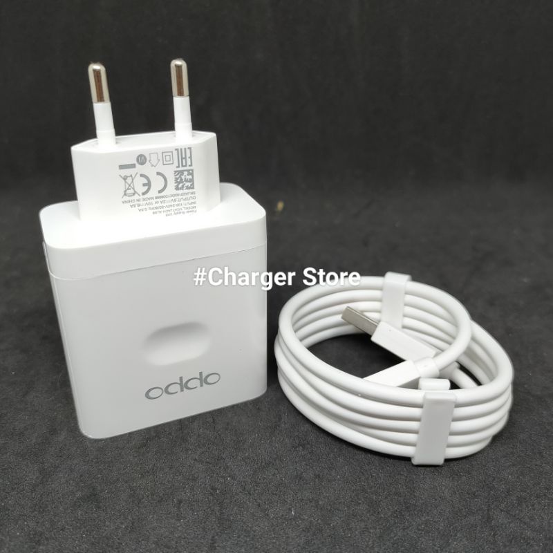 Charger Oppo 80W 6.5A Micro USB - Type C SUPER VOOC DART FAST CHARGING ORIGINAL