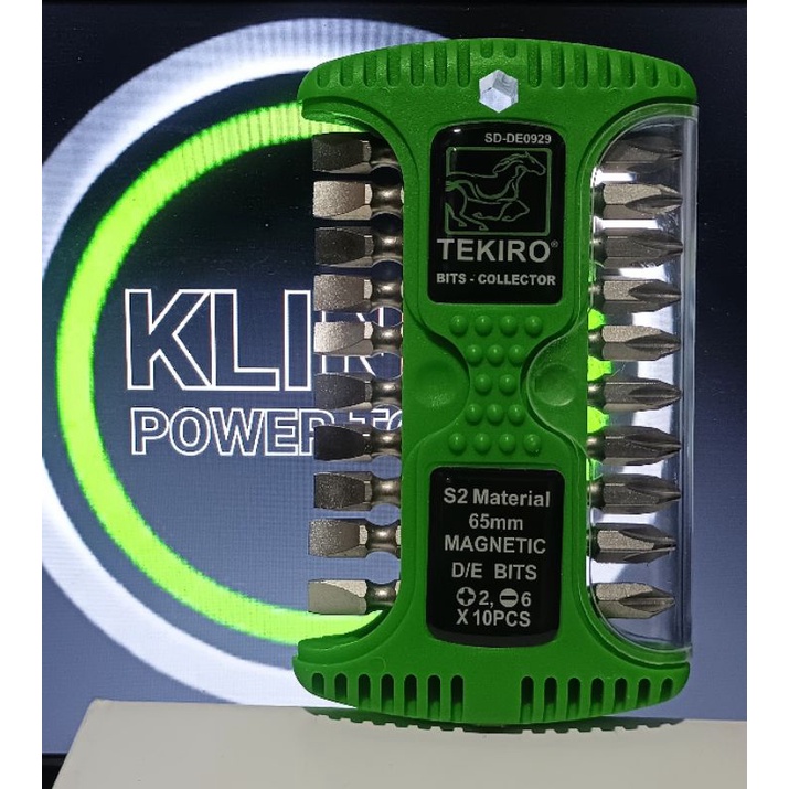 Mata obeng bolak balik (+)(-) panjang 65mm Tekiro