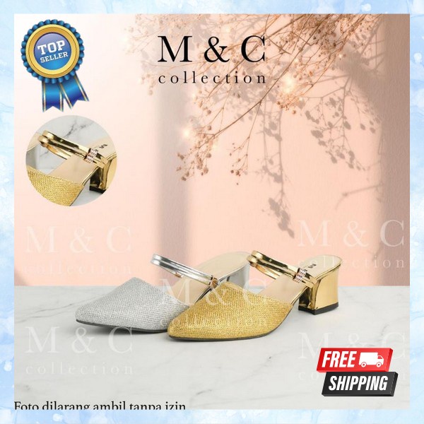 Sendal Kondangan Cewek Kekinian Murah High Heels Pesta T Wanita Haigh Hels Heals Terbaru Bridesmaid 