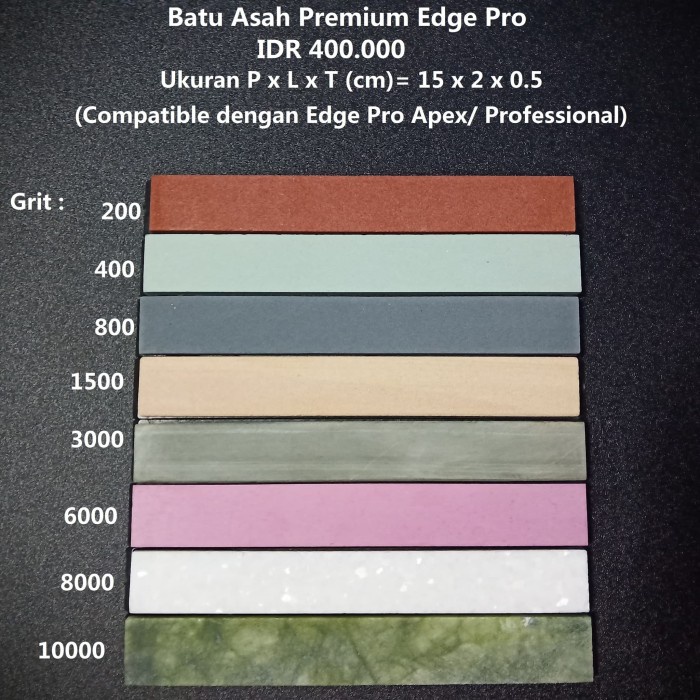 Batu Asah 1 Set 7 Pcs 200 Sampai 10000 Grit