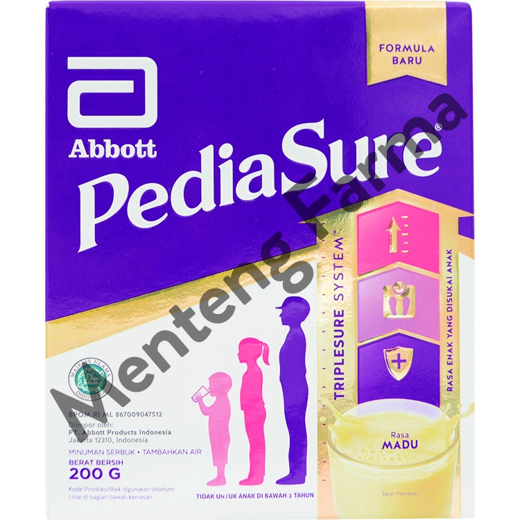 Pediasure Madu 200 Gram - Susu Pendukung Nutrisi Pertumbuhan Anak