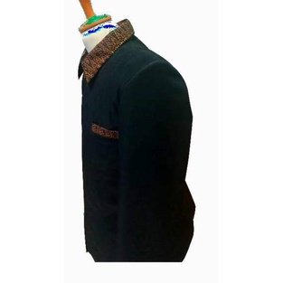 Come--Jasket / Jas Jaket Jas Pria / Jas Wanita Kombinasi Batik Royal Motif Saku Kerah Berkualitas Or